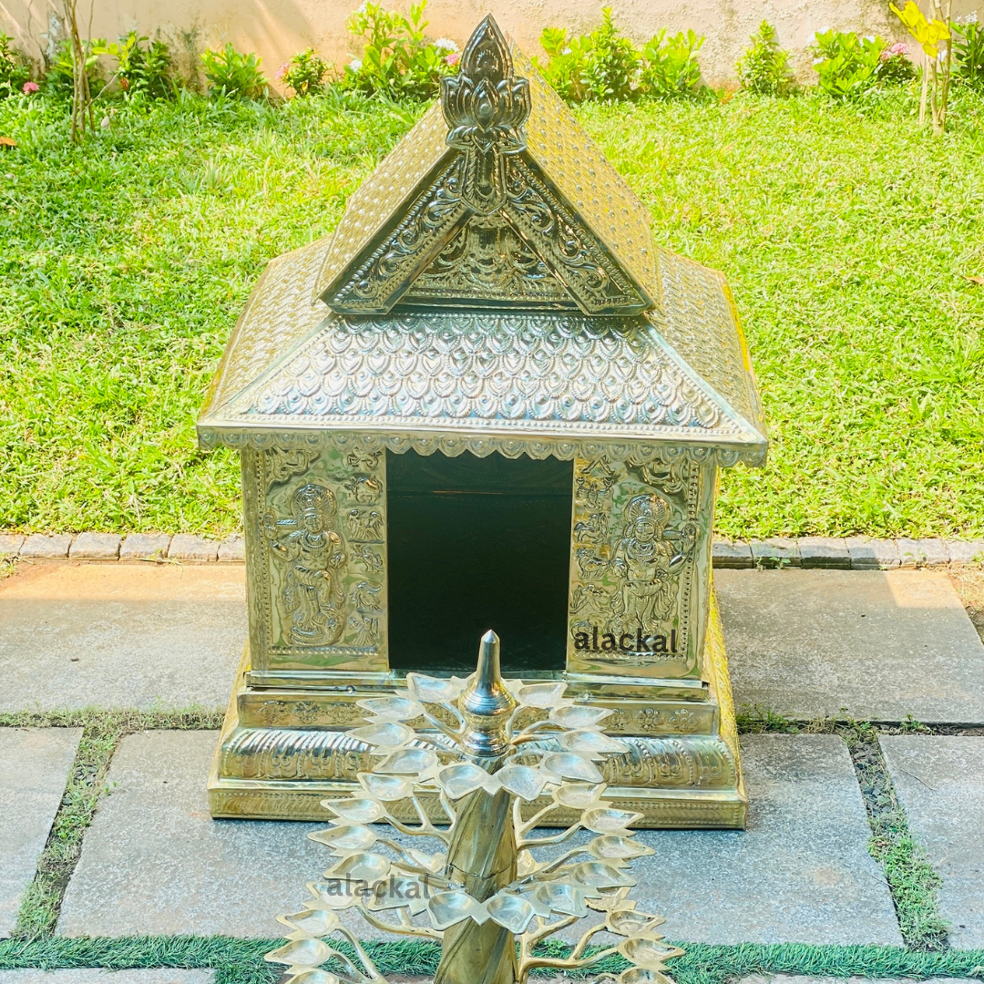 CUSTOMIZED SABARIMALA PONNAMBALAM IN BRASS FROM ALACKAL BELL METALS, MANNAR