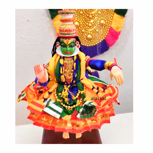 KERALA HANDCRAFTED WOODEN KATHAKALI MODEL ( MULTICOLOUR )