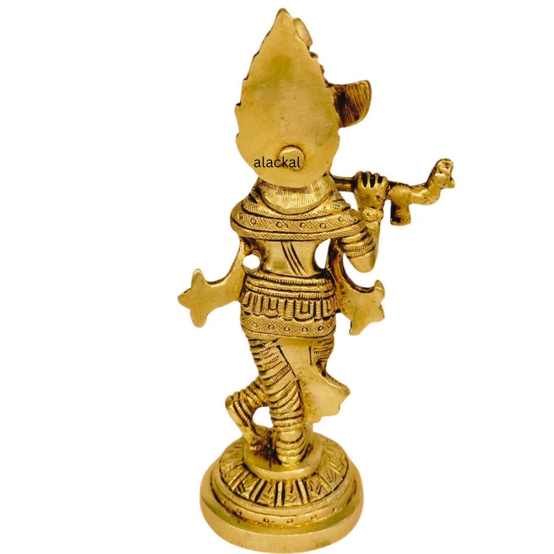 BRASS KRISHNA IDOL ( SMALL )