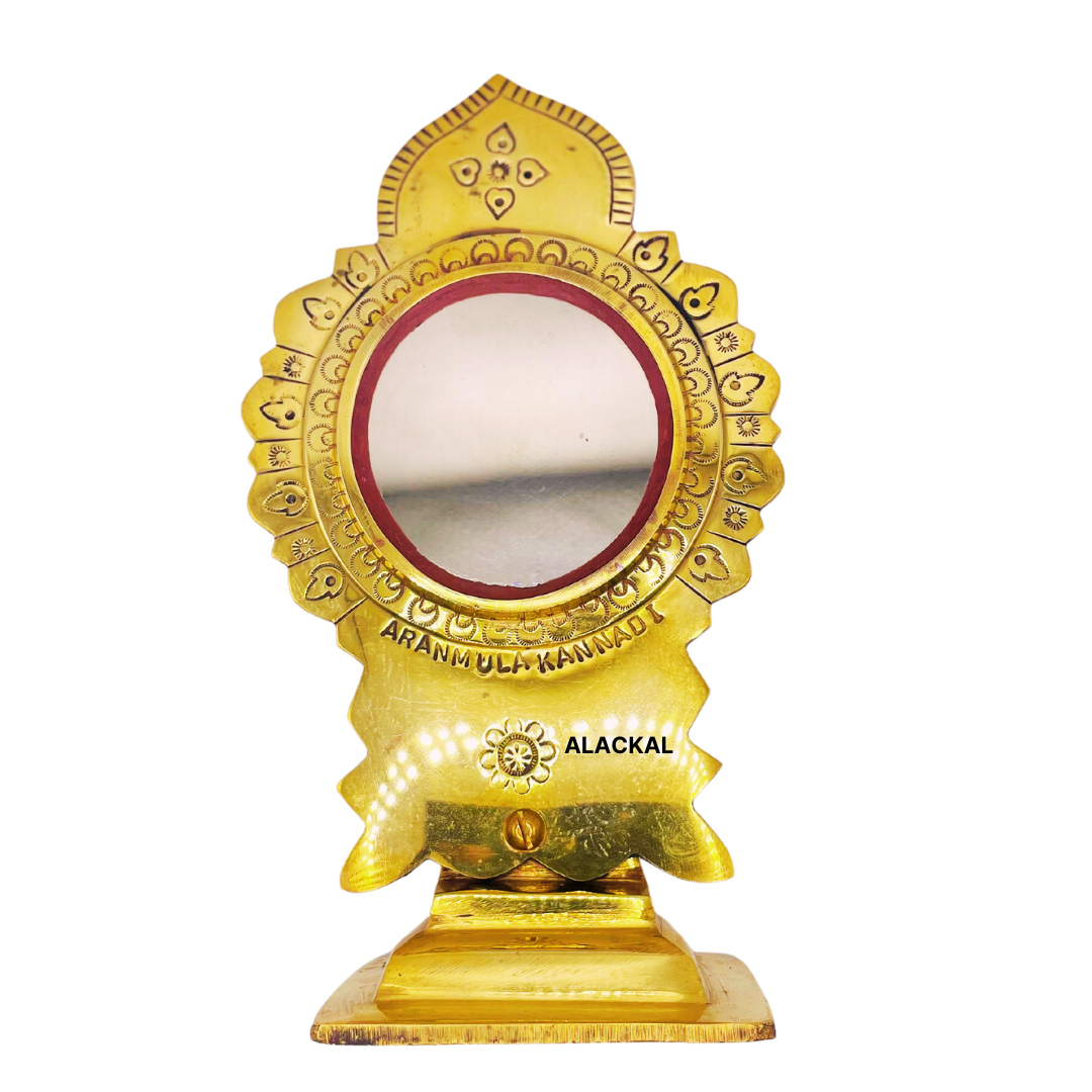 AUTHENTIC TRADITIONAL HANDCRFATED ARANMULA KANNADI WITH STAND