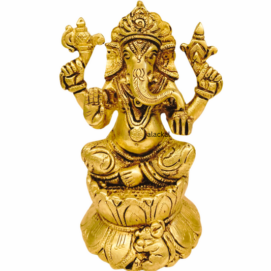 BRASS GANESHA IDOL | GANAPATHY VIGRAHAM