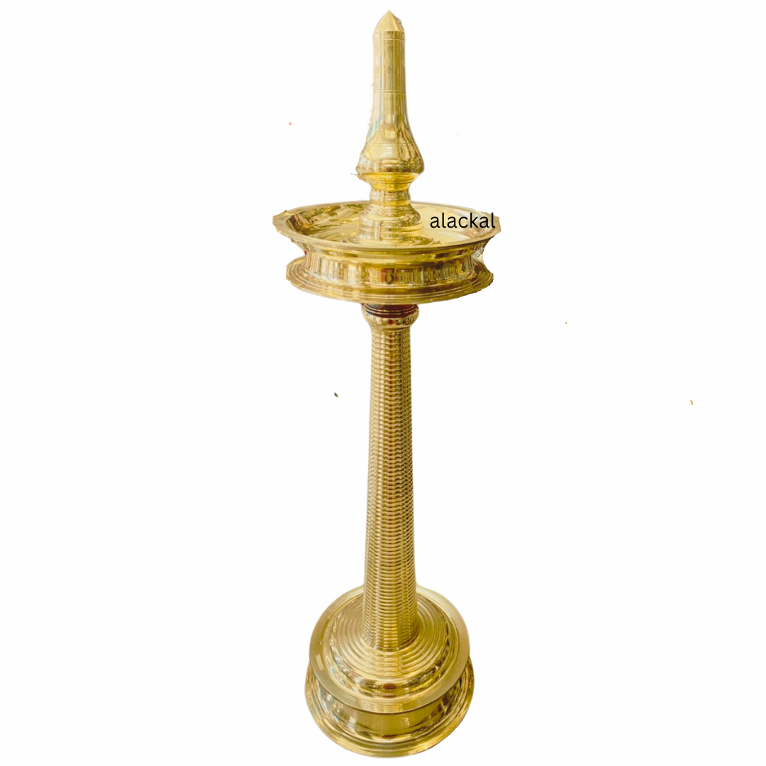 HANDCRAFTED NILAVILAKKU | KERALA BRASS OIL LAMP | AKP LAMP