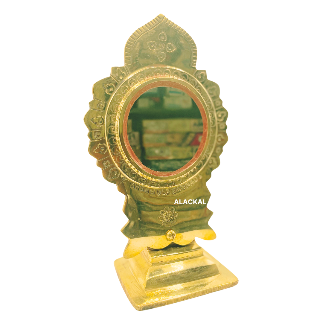 AUTHENTIC TRADITIONAL HANDCRFATED ARANMULA KANNADI WITH STAND