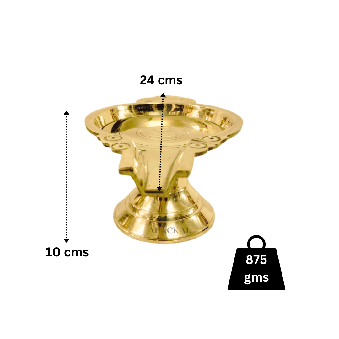 BRASS ABHISHAKA STAND | ABHISHAKA PATHRA