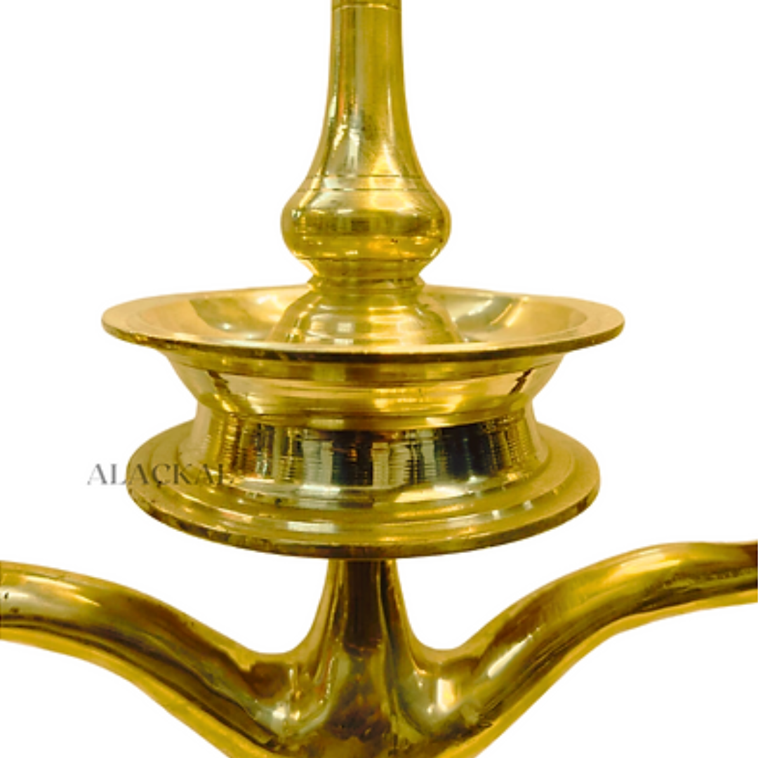 HANDMADE BRONZE KAVARAVILAKKU |THREE LAYER LAMP | OIL LAMP