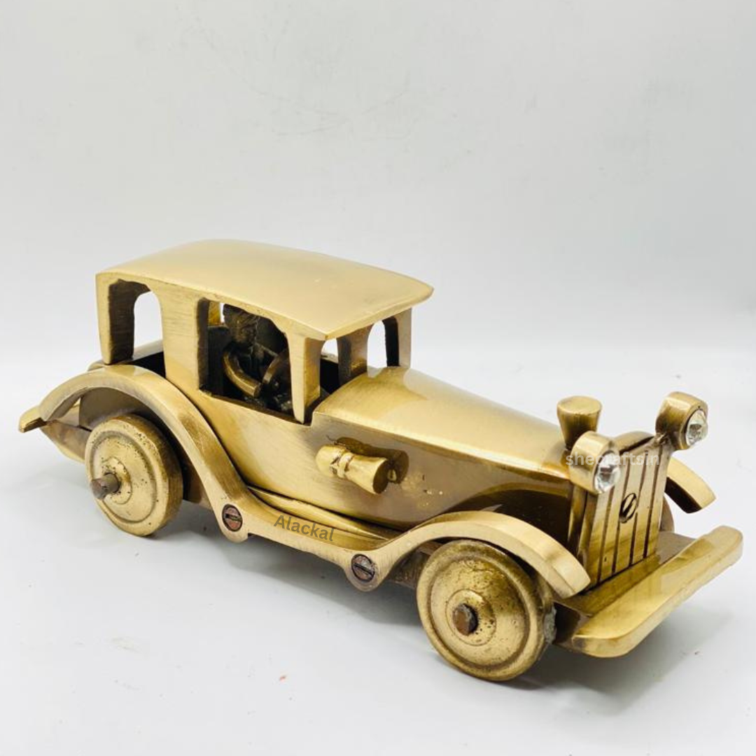 BRASS VINTAGE CAR