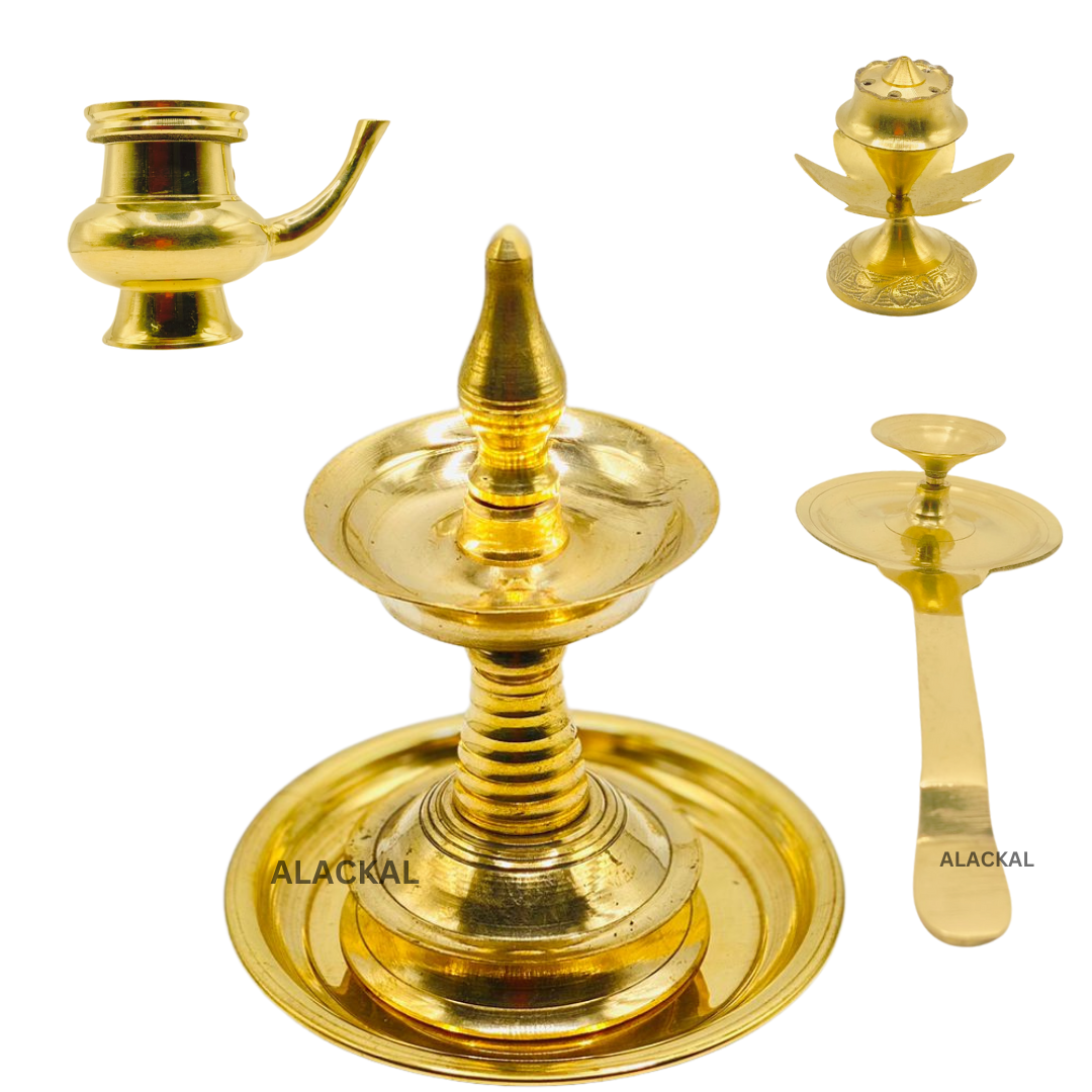 BRASS POOJA SET