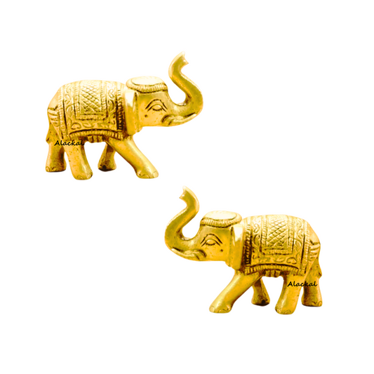 SMALL BRASS ELEPHANT ( PAIR )