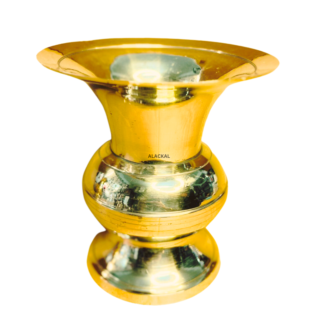 TRADITIONAL BRASS SPITTOON | KOLAMBI | TOBACCO DIPPING POT