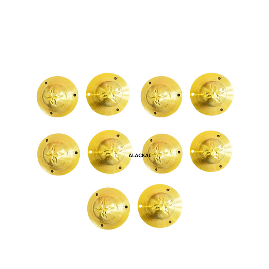 BRASS ROUND  DOOR DOOM 10 PIECES | DOOR FITTING | DOOR ACCESSORIES