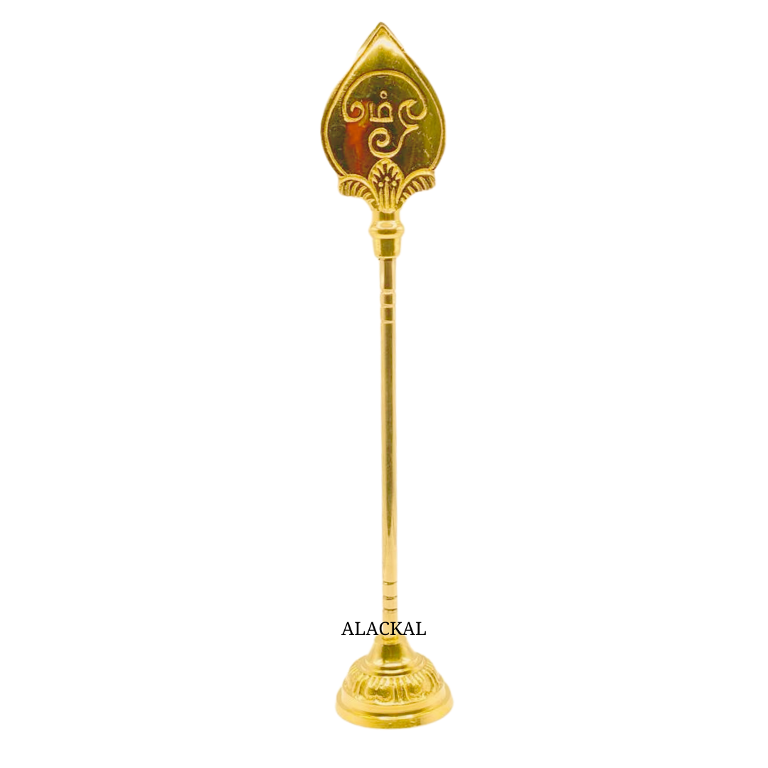 LORD MURUGAN BRASS VEL WITH STAND