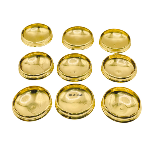 SMALL BRASS URULI 9 PIECES | RETURN GIFT | SERVING URULI