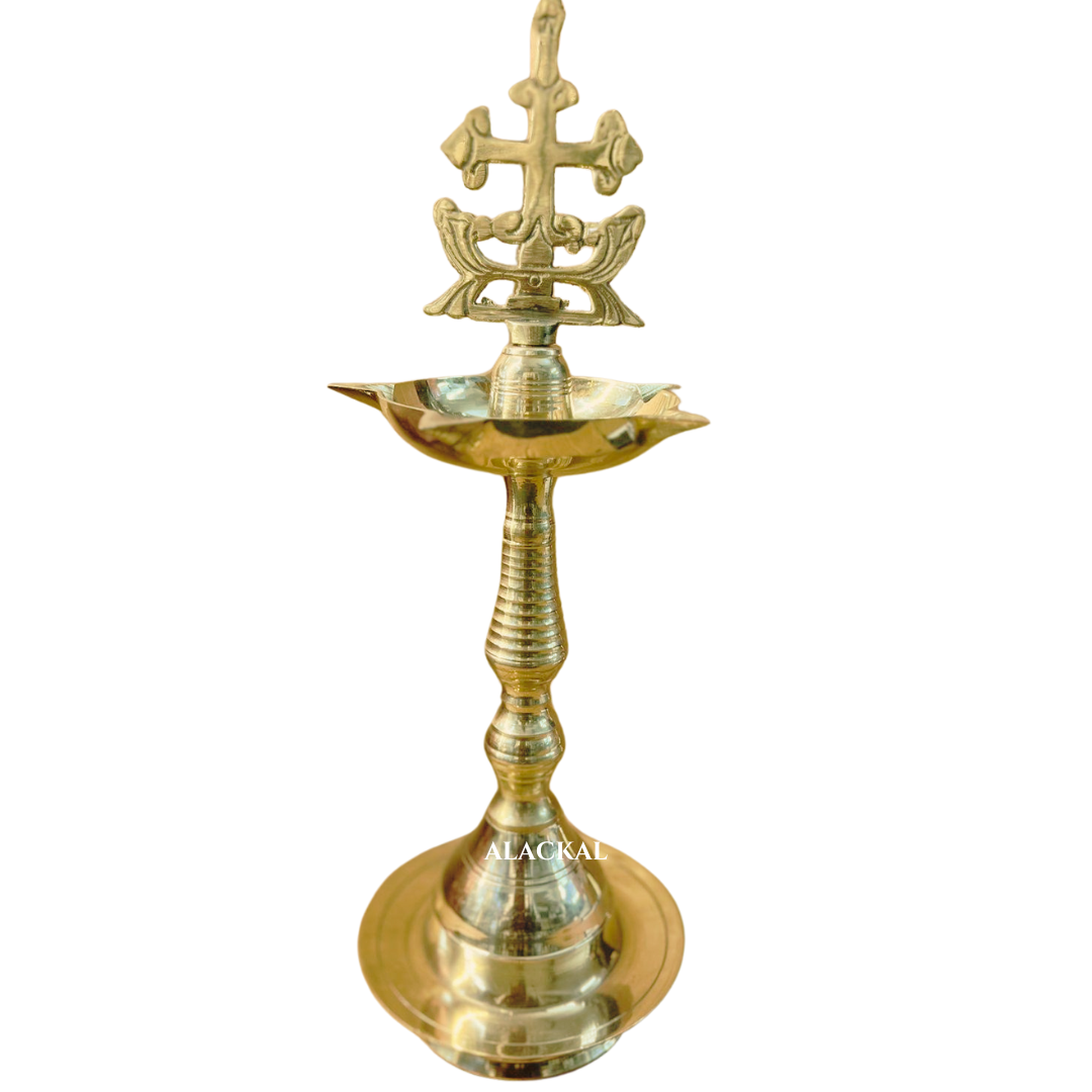 BRASS KURISHU VILAKKU | CROSS LAMP | SLEEBA CROSS FOR CHURCHES ...