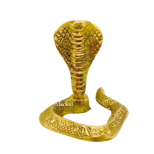 SMALL BRASS NAGARAJAVU | NAGA STATUE FOR POOJA RITUALS AT HOME