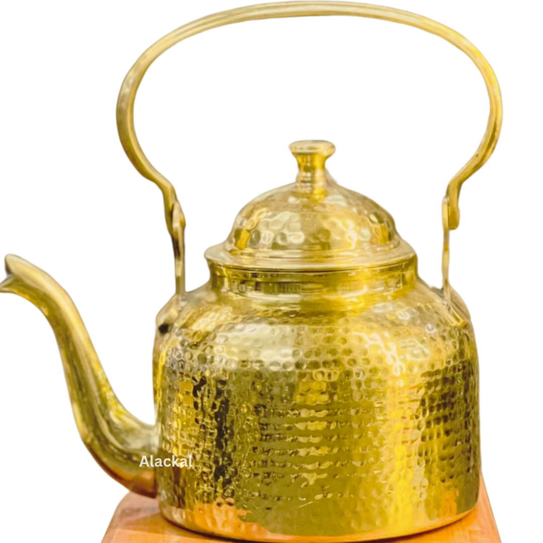 TRADITIONAL BRASS SOUTH INDIAN COFFEE KETTLE | TEA POT | BRASSWARE | CHAI POT