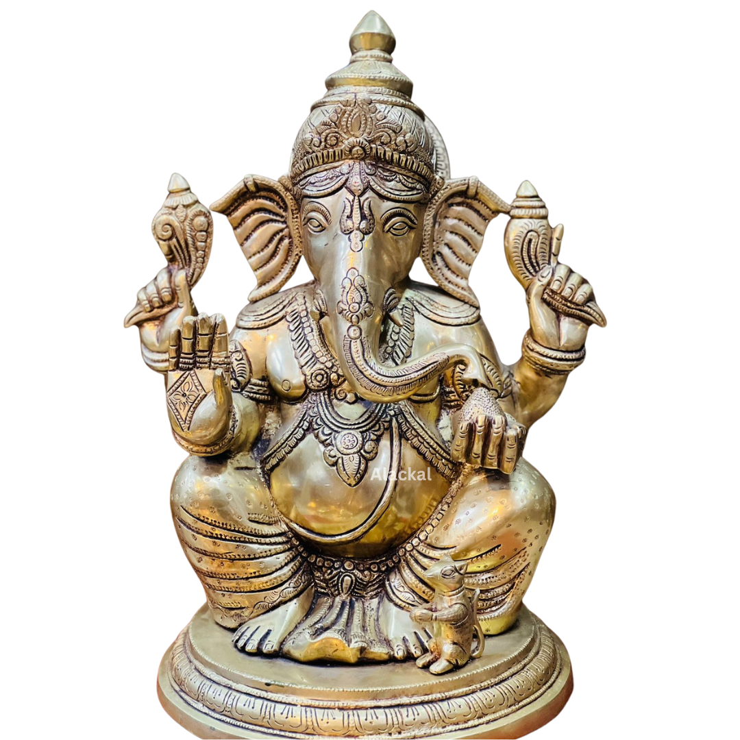 BRASS GANESHA IDOL | GANAPATHY VIGRAHAM