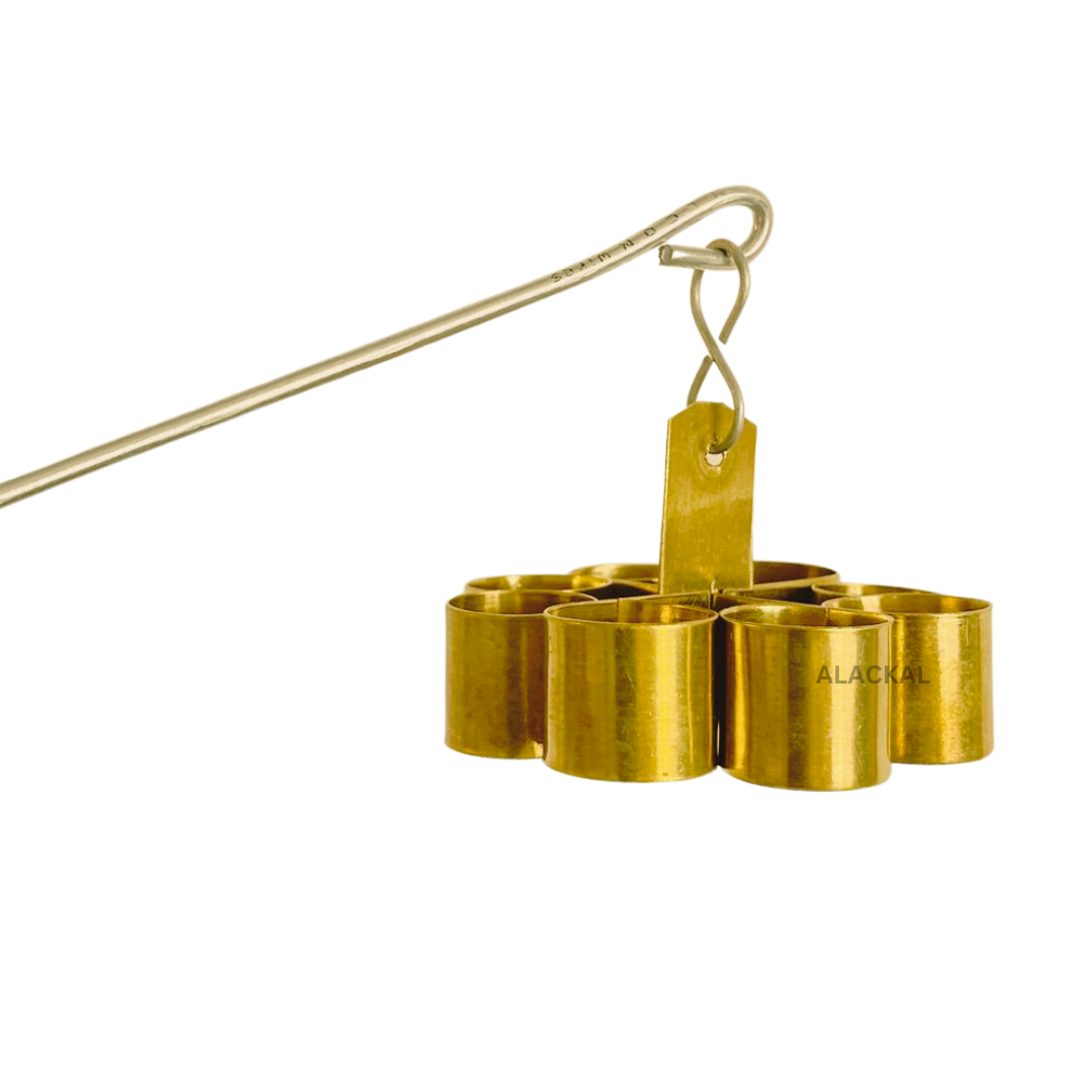 BRASS ACHAPPAM MAKER WITH STEEL HANDLE