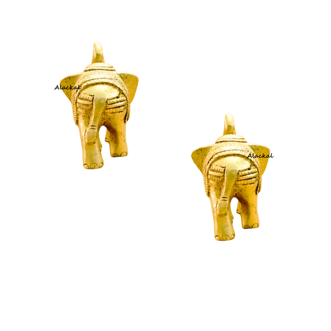 SMALL BRASS ELEPHANT ( PAIR )