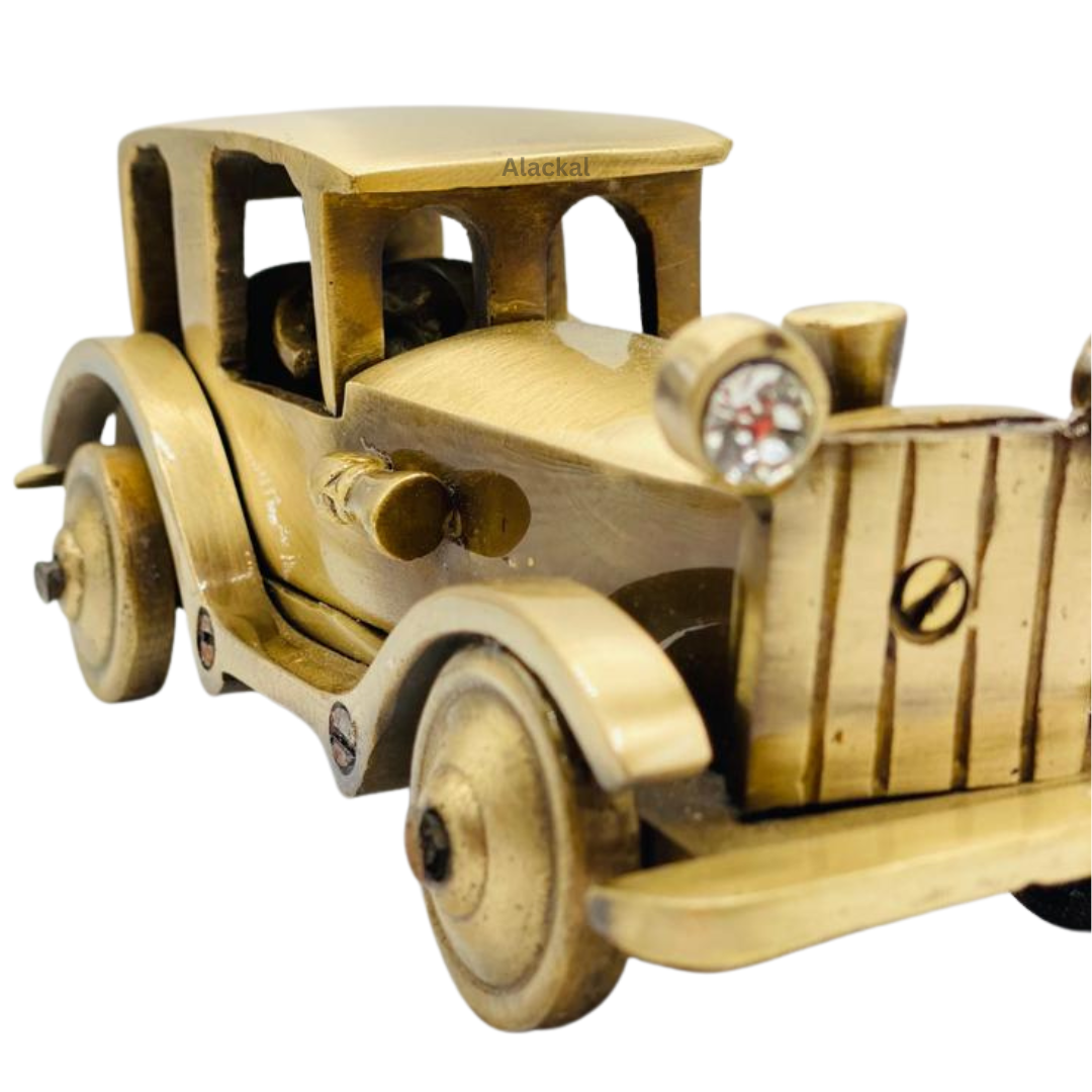 BRASS VINTAGE CAR