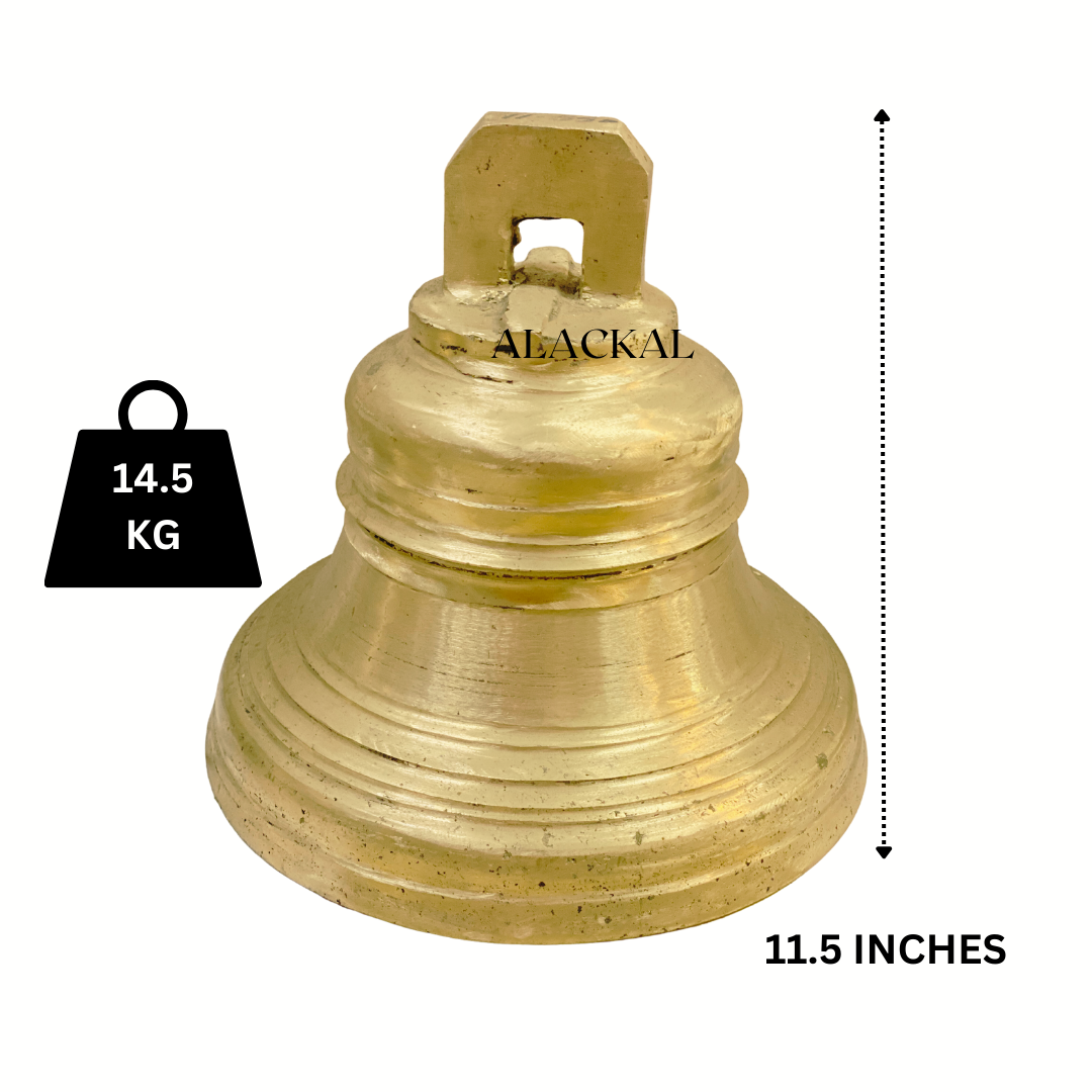 HANDMADE BRONZE CHURCH BELL / PALLI MANI  ( ALL SIZES ARE AVAILABLE )