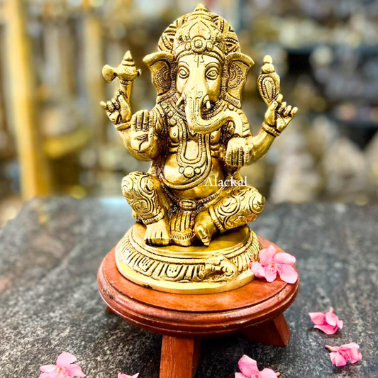 BRASS GANESHA IDOL | GANAPATHY