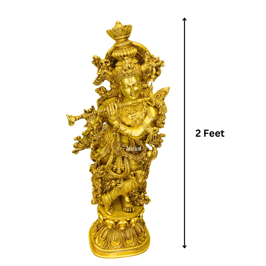 BRASS KRISHNA IDOL