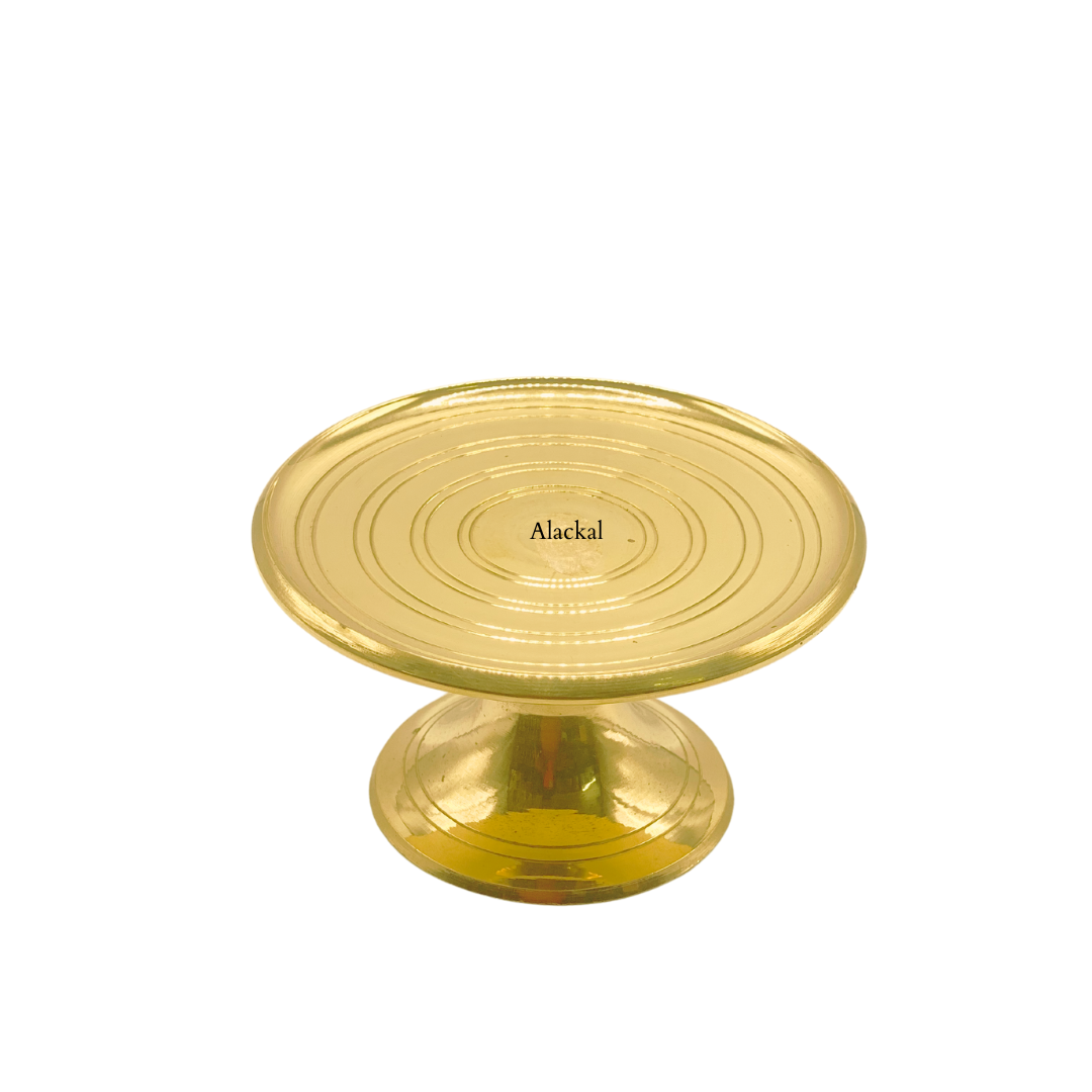 BRASS ROUND POOJA STAND | PEEDOM