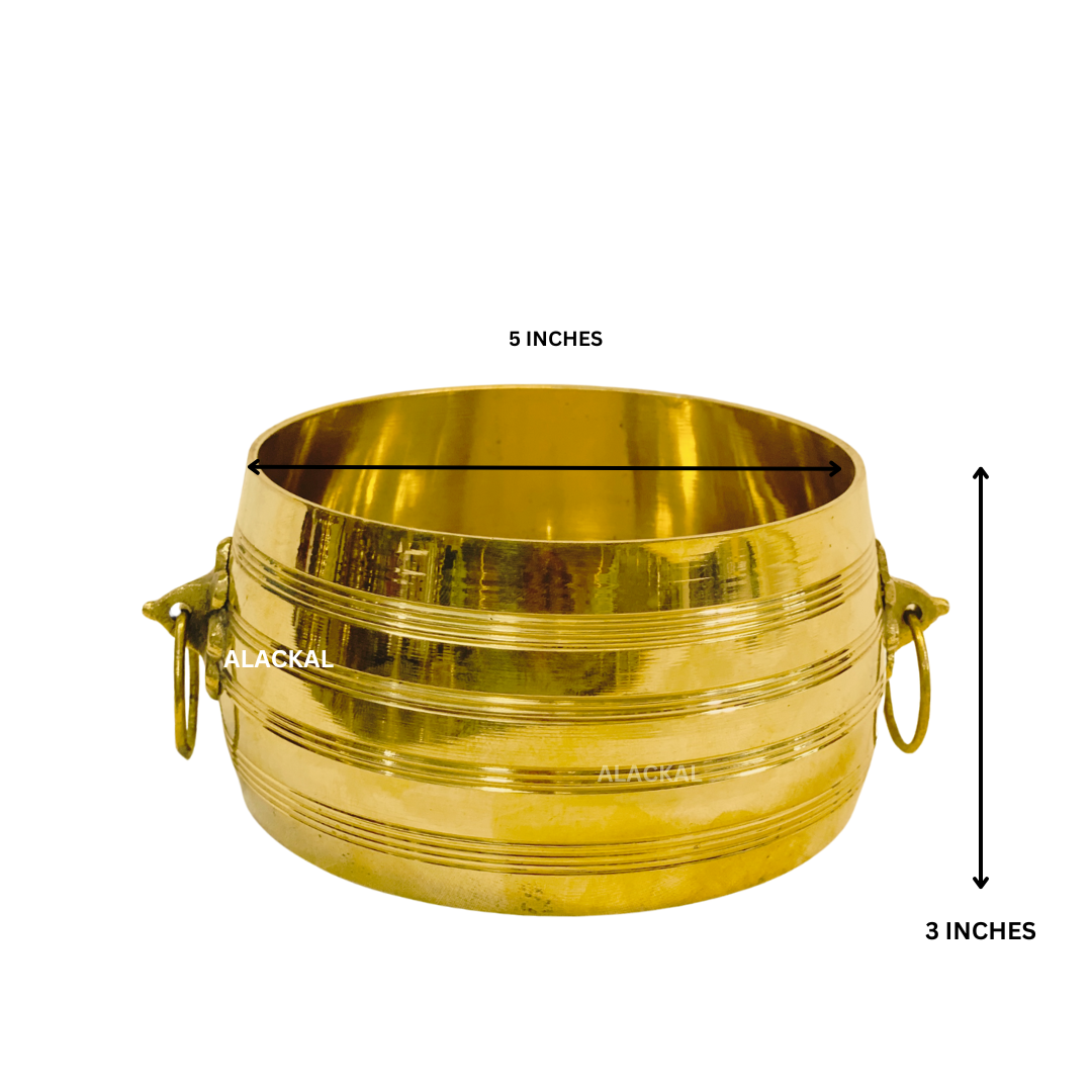 BRASS CHANGAZHI | TRADITIONAL RICE MEASURING VESSEL | MEASURING CUP