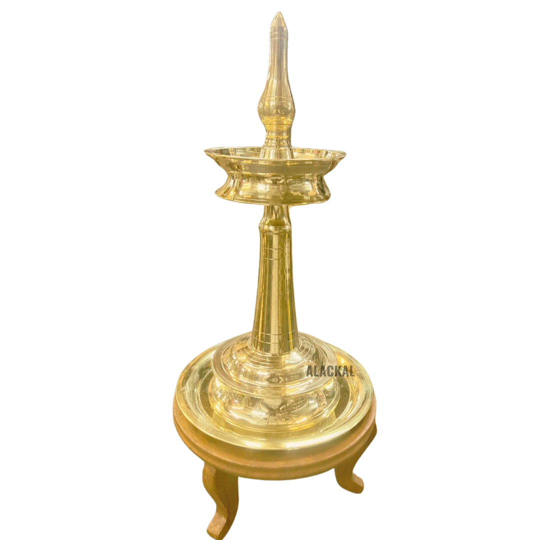 KERALA BRASS NILAVILAKKU ( PLAIN )