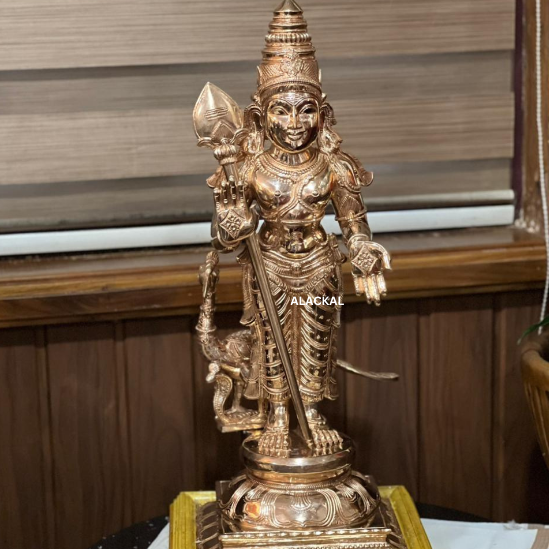 BRONZE PALANI MURUGAN IDOL | VELAYUDHAN | VELMURUGAN SILAI