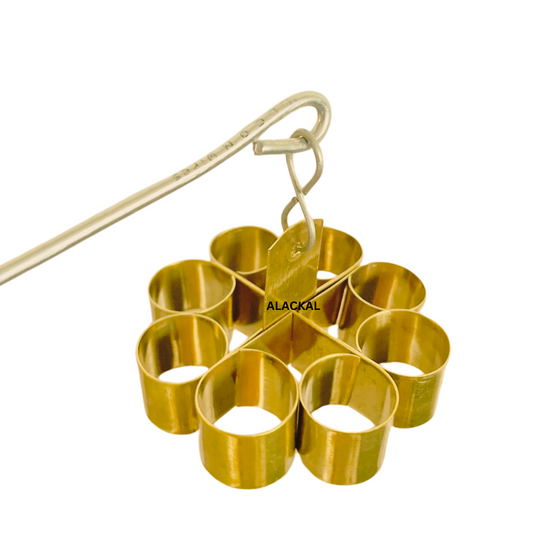 BRASS MURUKKU MAKER WITH STEEL HANDLE