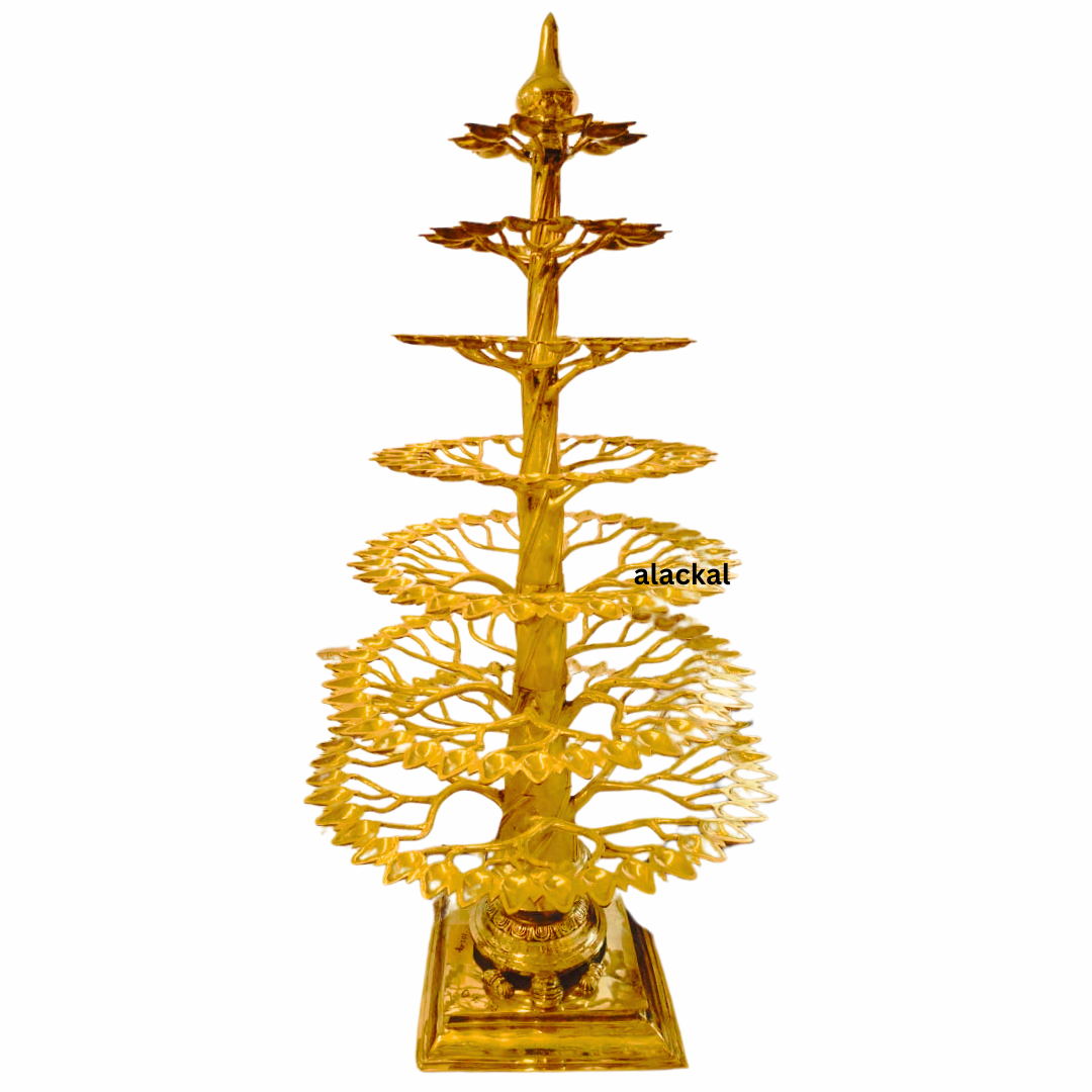 AALVILAKKU 175 WICKS | BANYAN TREE LAMP FOR TEMPLES