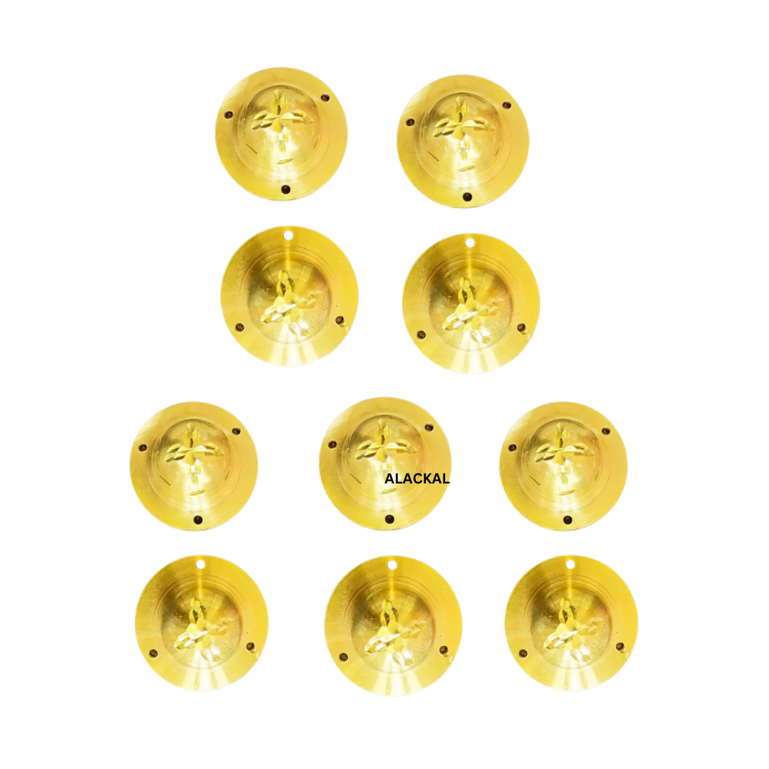 BRASS ROUND  DOOR DOOM 10 PIECES | DOOR FITTING | DOOR ACCESSORIES