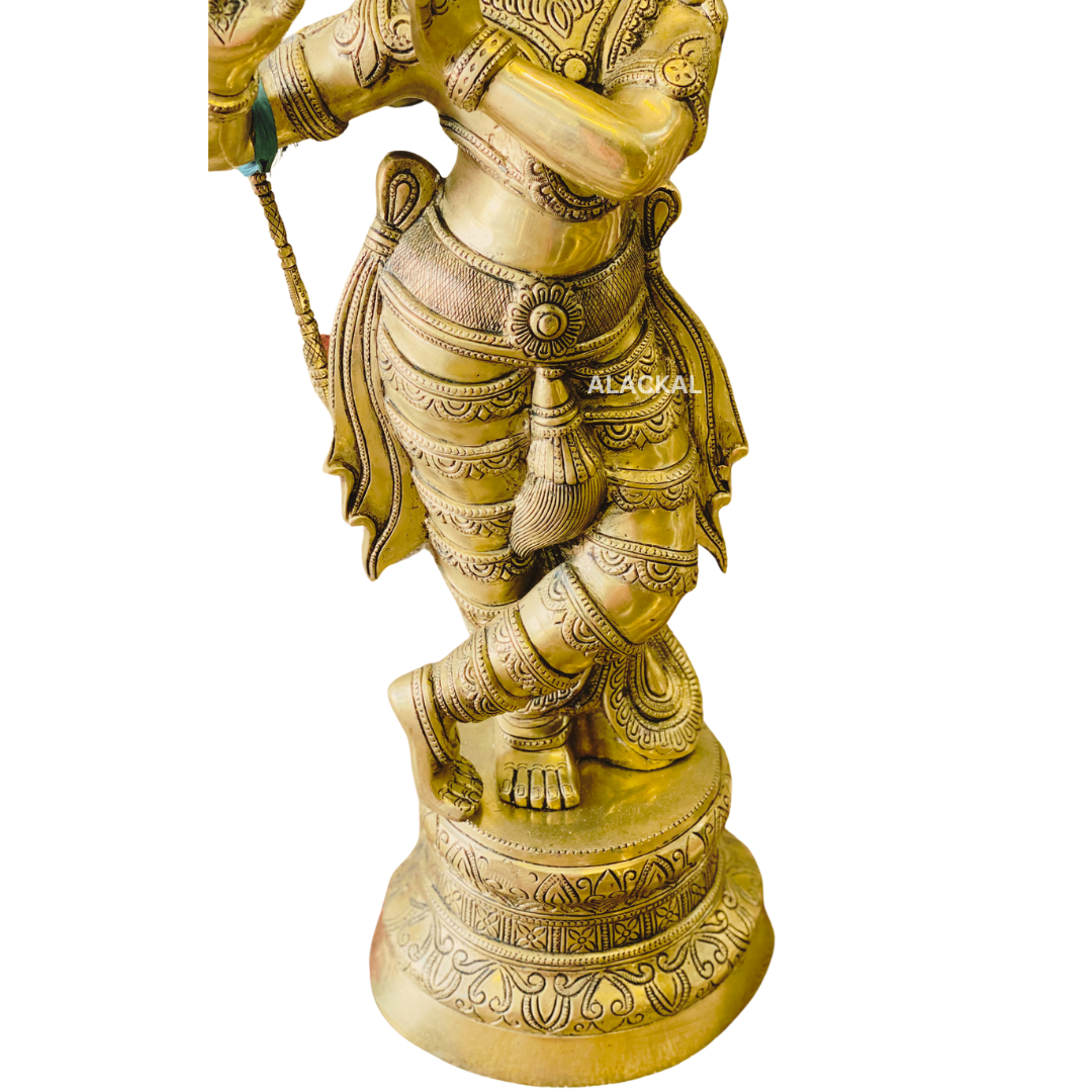 BRASS SHREE KRISHNA IDOL | KRISHNA VIGRAHAM