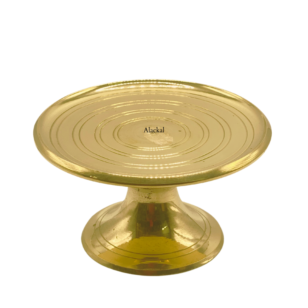 BRASS ROUND POOJA STAND | PEEDOM