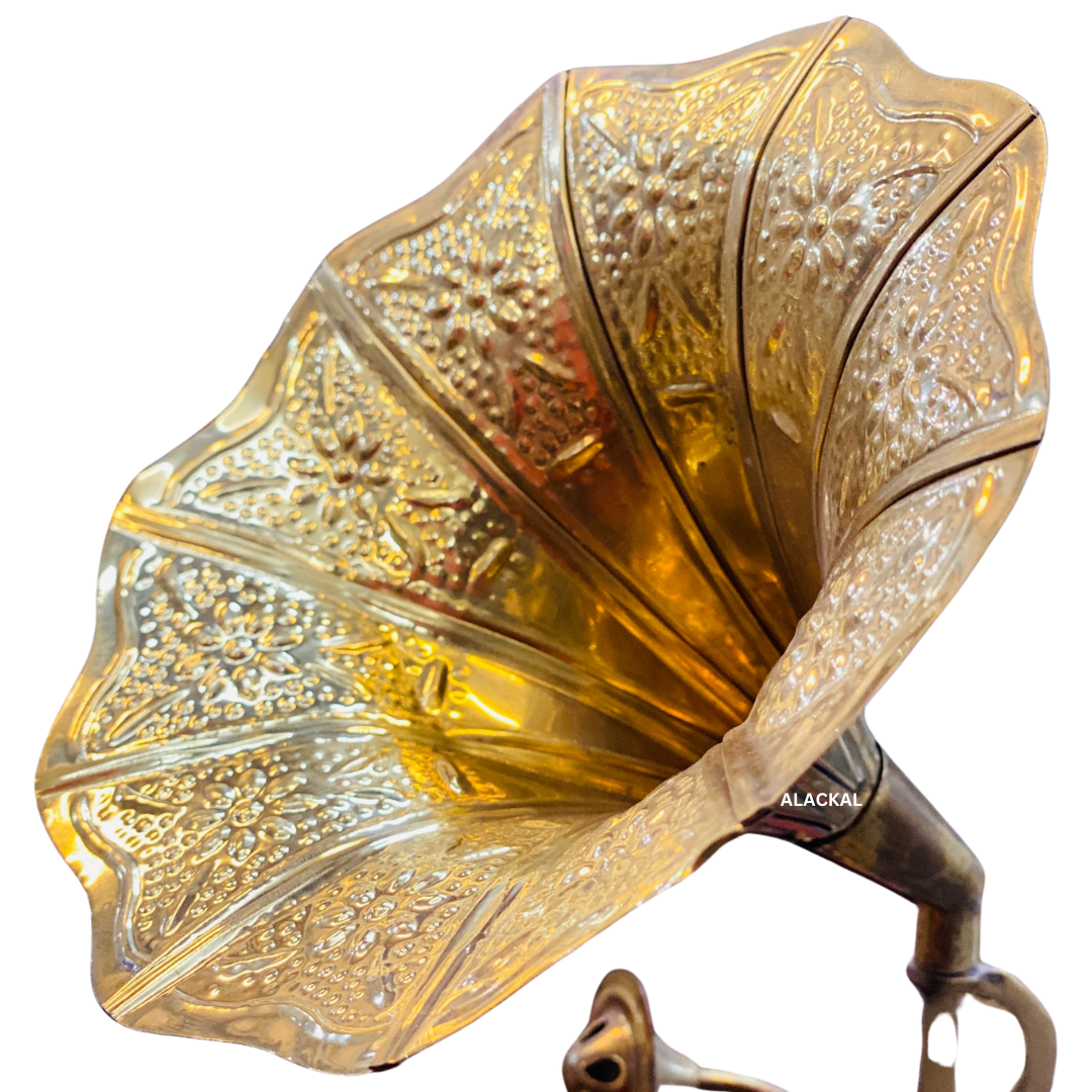 BRASS GRAMOPHONE MINIATURE | SHOWPIECE