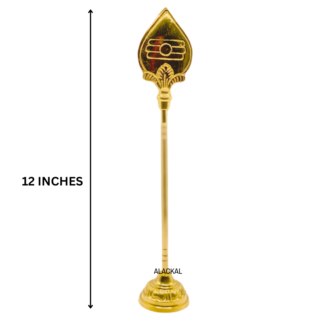 LORD MURUGAN BRASS VEL WITH STAND