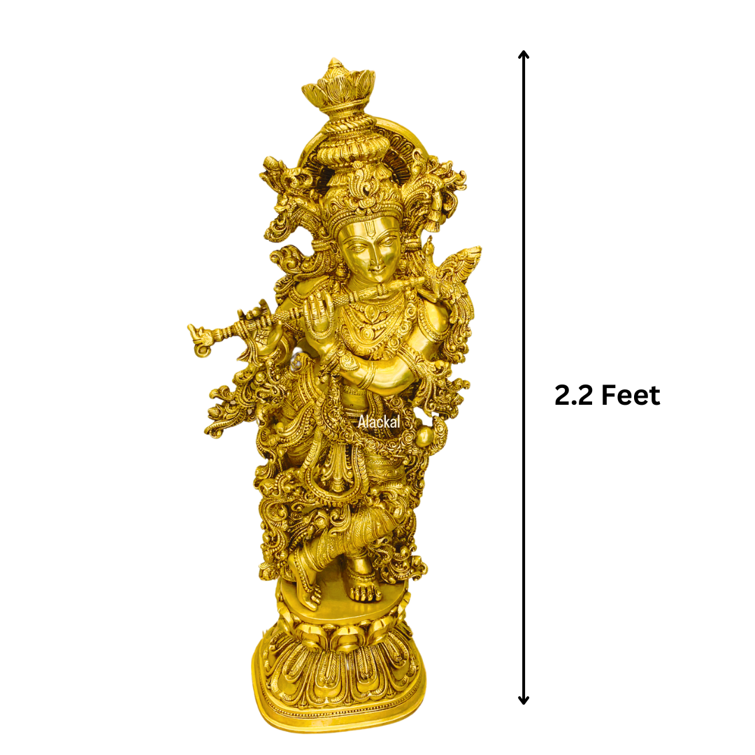 BRASS KRISHNA IDOL