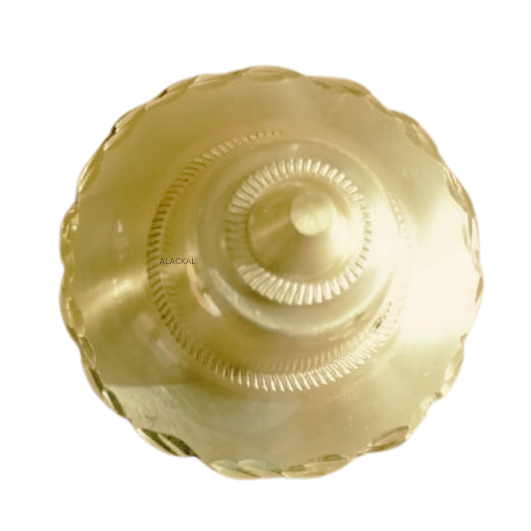 BRASS FLOWER SHAPED DOME FOR TRADITIONAL SOUTH INDIAN DOORS ( 10 PIECES )