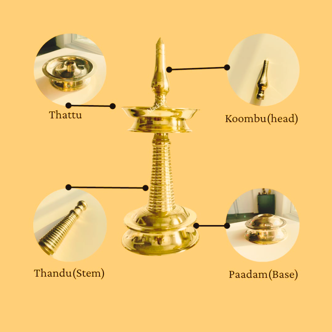 KERALA BRASS NILAVILAKKU | OIL LAMP FOR TEMPLE