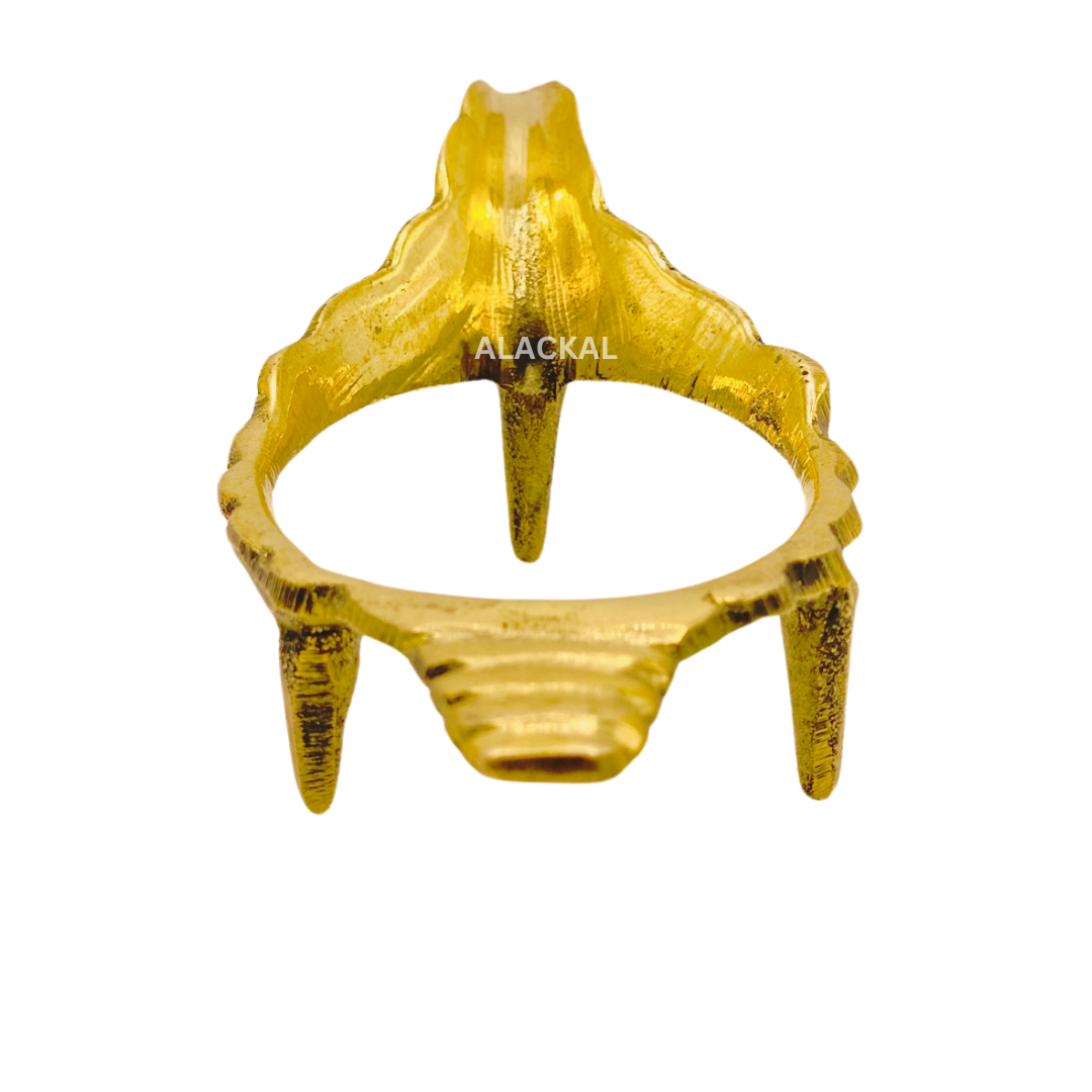 BRASS POOJA SHANKH HOLDER | CONCH STAND | SHANKHKAAL