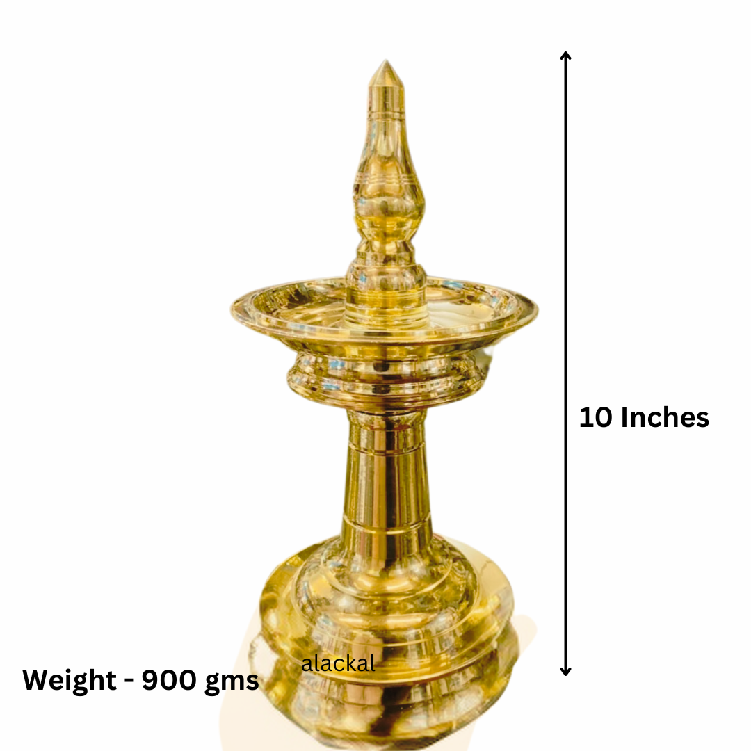 BRASS GANAPATHY VILAKKU | OIL LAMP 10 INCH