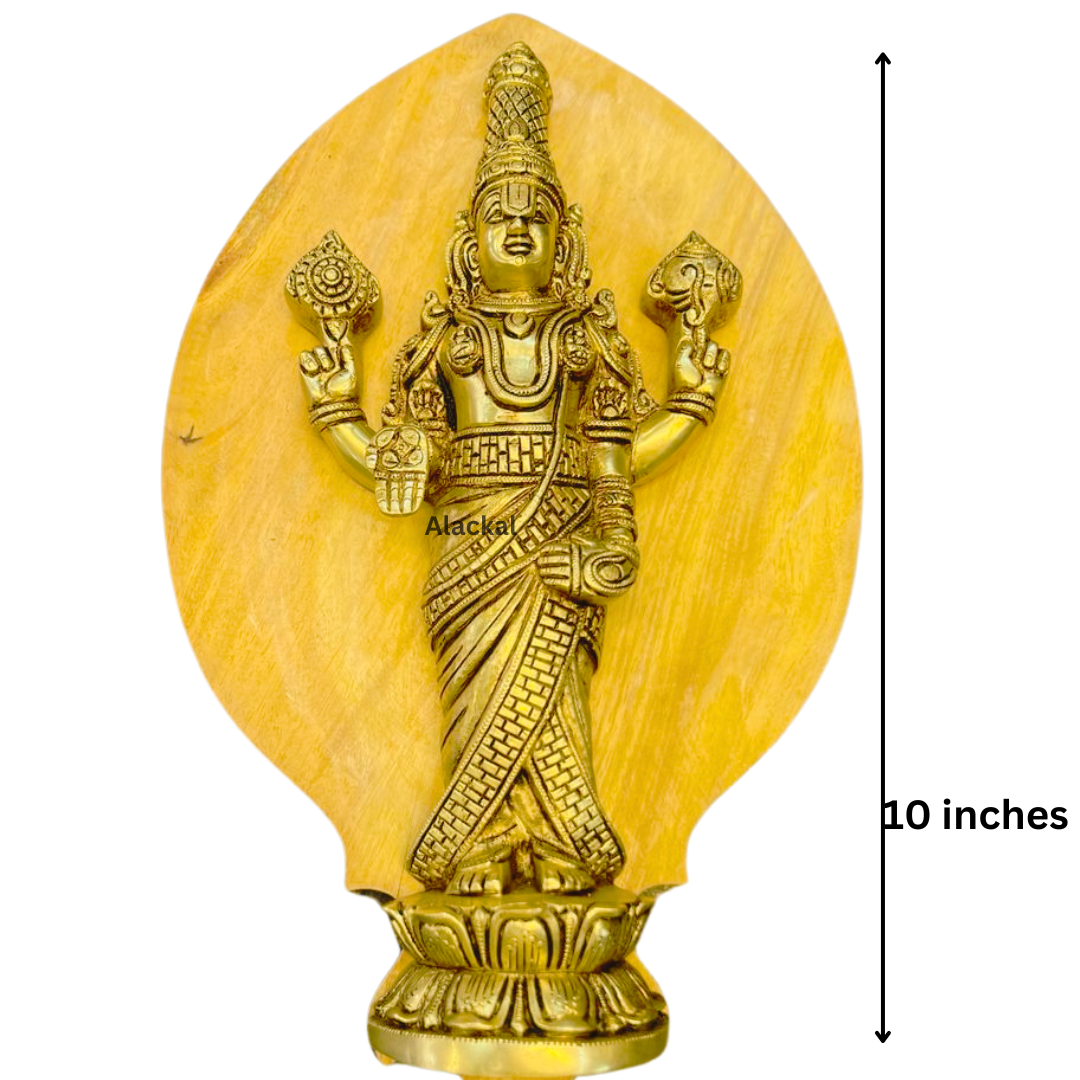 BRASS LORD MAHAVISHNU IDOL