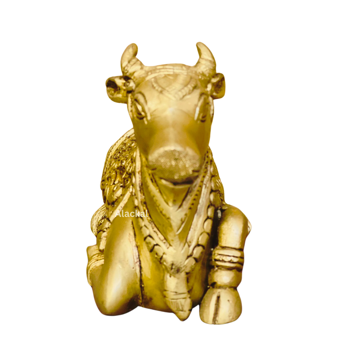 BRASS NANDHI WITH DETAILED DESIGN FOR HOME DECOR | TEMPLE RITUALS