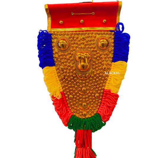 KERALA TRADITIONAL HANDCRAFTED NETTIPATTAM | WALL DECOR | WALL HANGING | ELEPHANT CAPARISON - 1 FEET HEIGHT