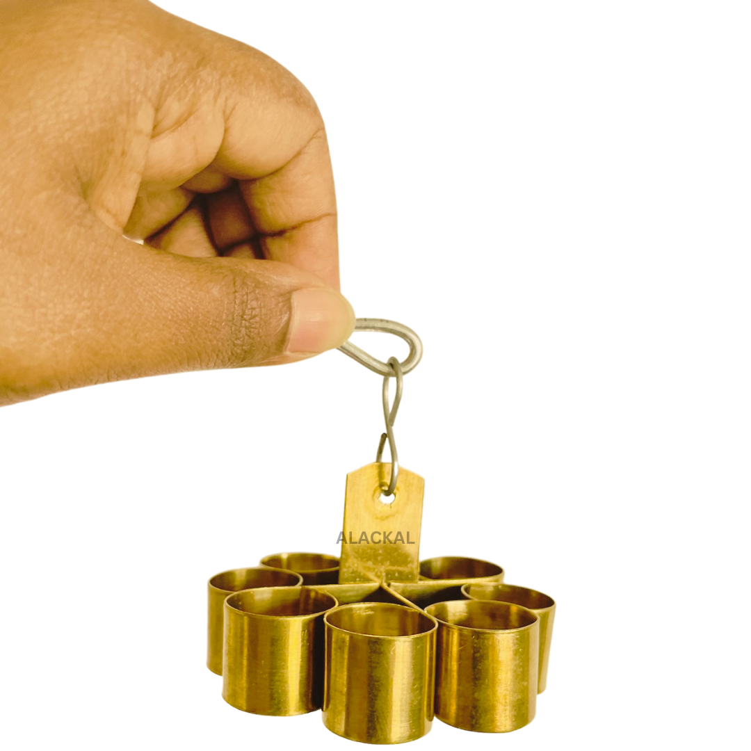 BRASS ACHAPPAM MAKER WITH STEEL HANDLE