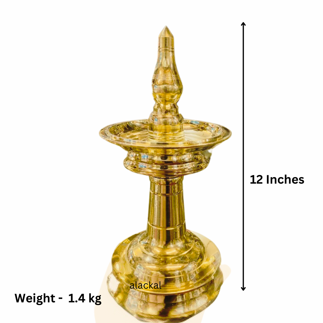 BRASS GANAPATHY VILAKKU | OIL LAMP 10 INCH