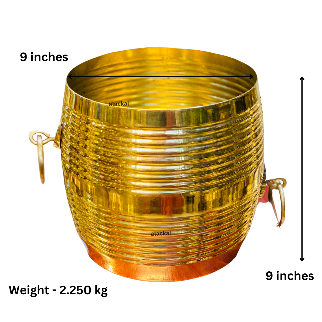 KERALA TRADITIONAL BRASS NIRAPARA ( LIGHTWEIGHT )