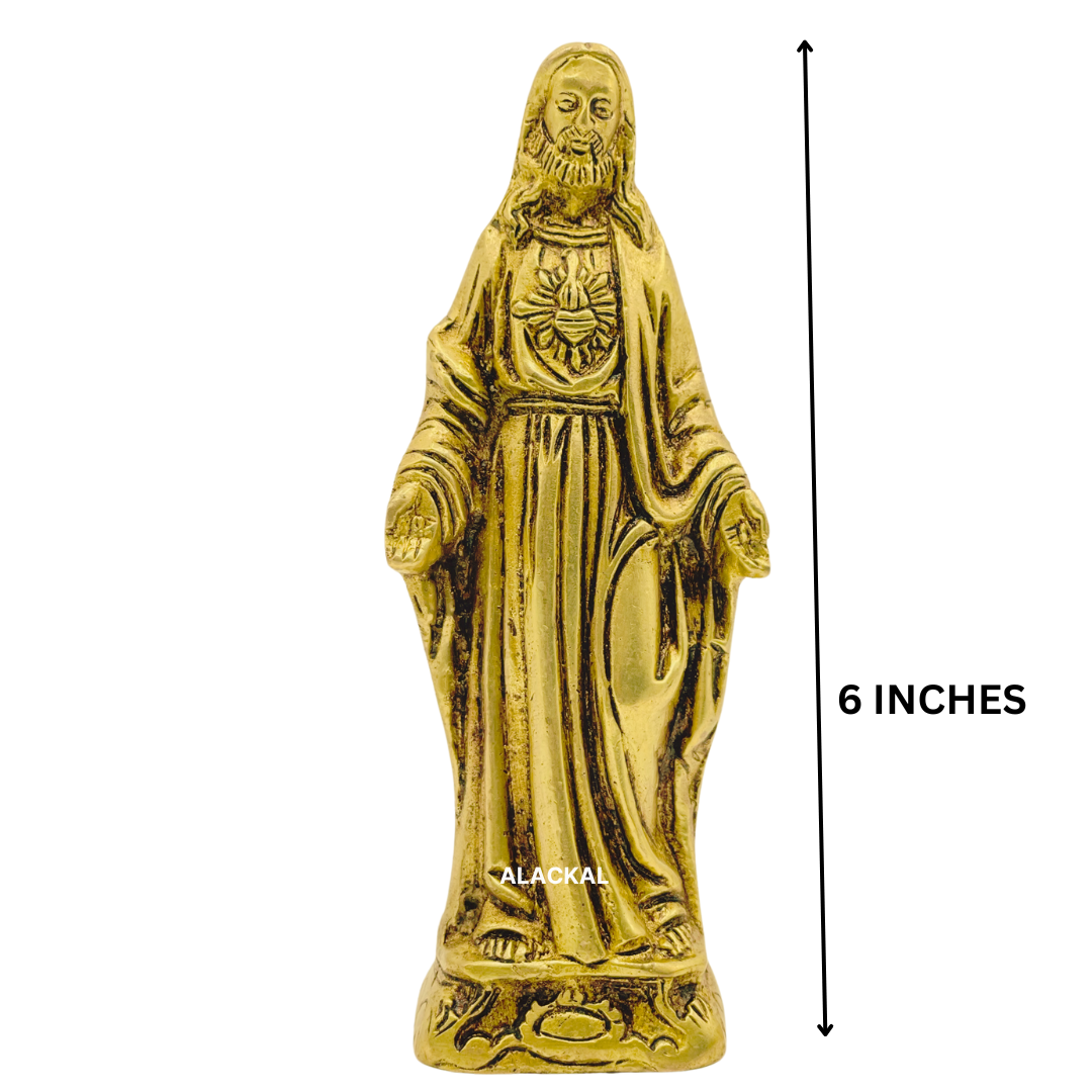 BRASS JESUS STATUE FOR HOME