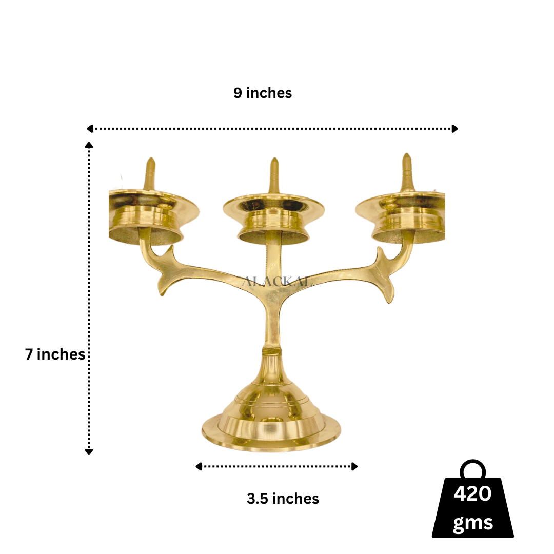 BRASS KAVARAVILAKKU ( LIGHTWEIGHT )